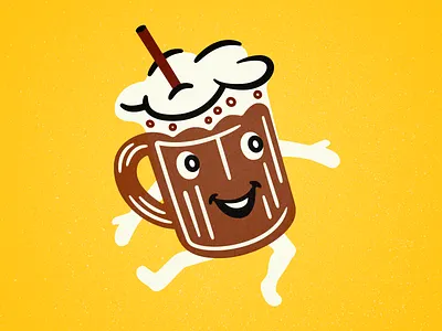 Mr. Frosty's Mascot character illustration logo mascot old school root beer soda