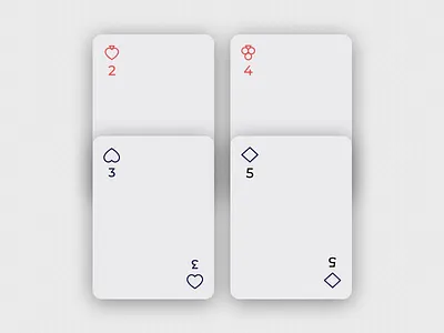 Playing Cards cards design heart icons minimalistic number play playing card prompt style warmup weekly