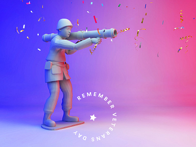 Veterans Day! 3d art cinema 4d cinema4d remember soldier veteran veterans veterans day