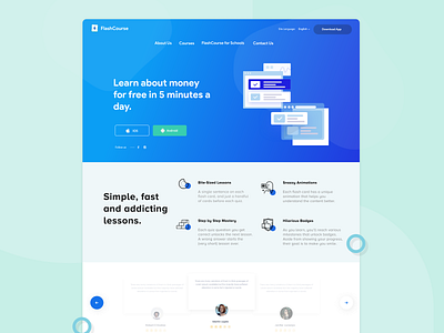 Learn about Money design landingpage minimal webdesign website