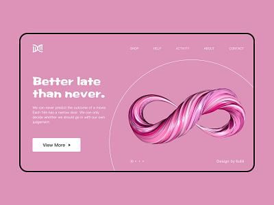 Web design_C4D branding c4d design illustration ui ux web website