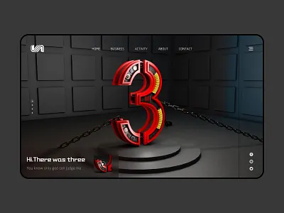 3 web design _C4D app branding c4d illustration ui ux web website