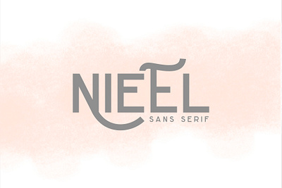 NIEEL - Sans Serif branding classic design display font fonts handlettering lettering logo logotype modern font sans font sans serif simple font typography vector