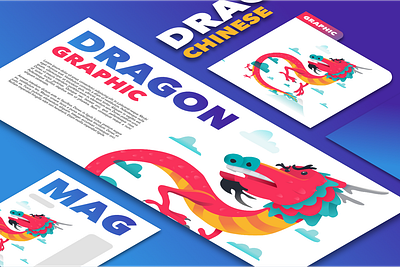 dragon chinese dragon graphic design layout