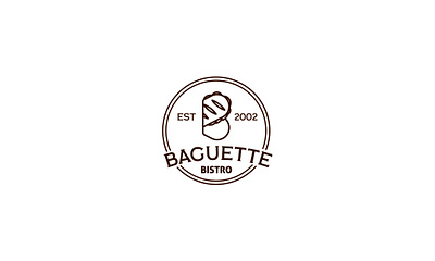 Bistro Baguette baguette bistro branding design food logo logo design vector