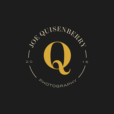 Joe Quisenberry Photography Logo brand identity branding branding design design icon identity logo typography vector