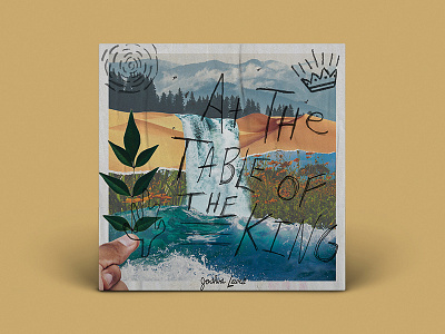 Joshua Lewis Album Art album album art blue church collage drawing drawings green king lettering nature red type worship yellow