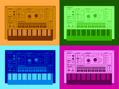 Color Combination Synth color korg music roland synesthesia synthesizers