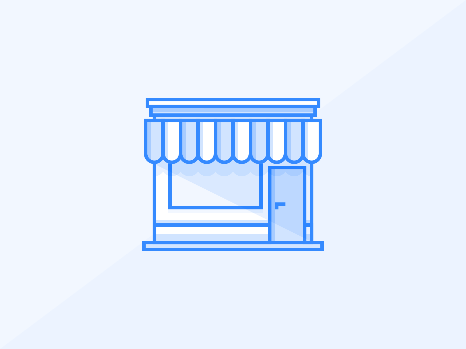 Icons blue checklist credit card email flat icon icons inbox list shop vector