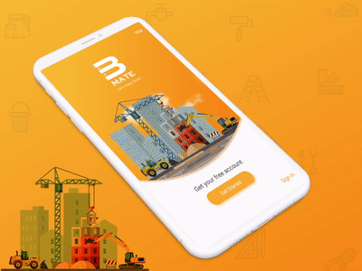 UX/UICase Study : BMate_APPS for Builder&Consumer 2d after effect animation gif loop motion ui ui design vector walkthrough