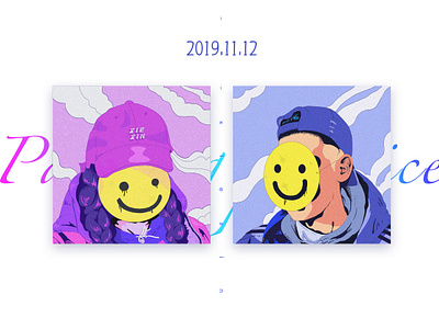 3333 design happiness illustration painting photoshop practice ps ui ux