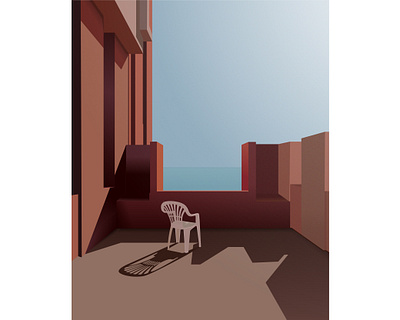 Single architecture art artist blue brown chair cuba design design art fine art graphicdesign home illustraion lights love shadows single sketch sun vector