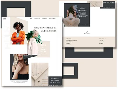 Website design for jewellery/fashion brand design fashion jewelry sketchapp ui web design