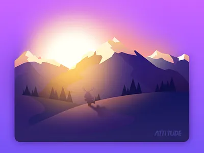 Rising sun of attitude attitude design illustration illustrations painter roller skating ui