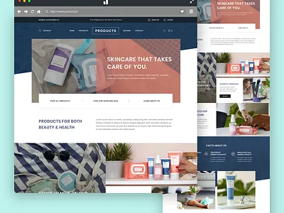 2019 Weekly Design #45/52 adobe xd beauty business design health homepage homepage design skin care ui uidesign uipractice web website