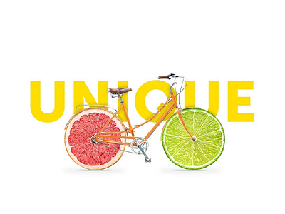 Unique art fruits graphic design photomanupilation photoshop