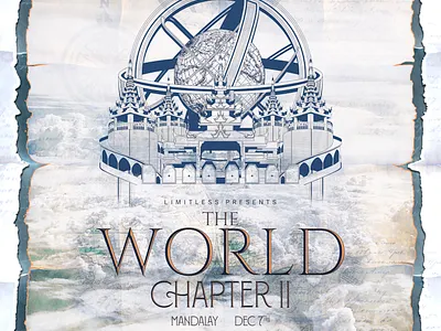 THE WORLD: CHAPTER II EVENT ARTWORK part 1 adobe illustrator adobe photoshop design event branding event design illustraion illustration art illustrator mandalay myanmar photoshop poster vector