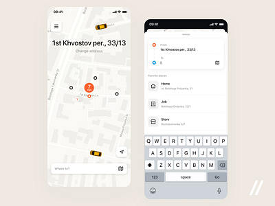 Self-Driving Taxi Service Design Concept app concept design destination drive driver figma location map mobile order product purrweb redesign taxi travel ui ux