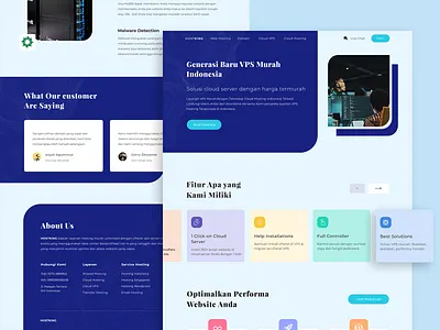 Landing Page HOSTKING clean domain hosting landing page