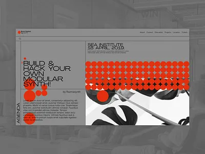 Boom Festival - Single event brutalist clean clear design component ui design desktop grid information interface minimal minimalism promo page typography ui website