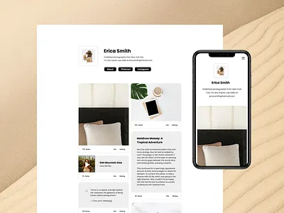 Beige Tumblr Theme portfolio design tumblr tumblr theme ui design ui designer ui ux web design website