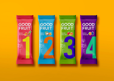 Fruitbars GoodFruit branding design fruit package packaging