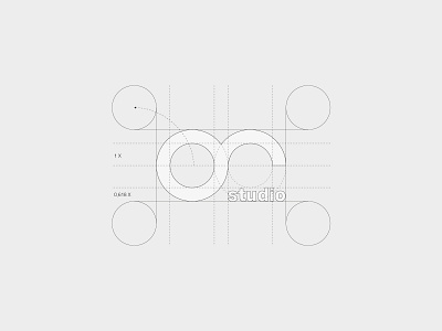 0039studio Logo Grid agency arrow circle circles grey logo logo design responsive studio technical