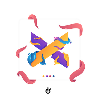 x tentacle animation branding design design fruit flat icon illustration logo ui vector