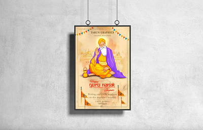 GURU NANAK JAYANTI FLYER branding design designer flyer flyeraday flyeraday flyerdesign graphicdesigner illustration portfolio poster poster design postermock vector