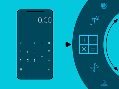 Daily UI Calculator Design animation app branding design icon illustration logo typography ui ux vector