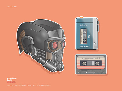 Marvel's Guardians Of The Galaxy 'Star-Lord' Starter Kit design designs flat vector graphic design illustration art illustration design illustration digital illustrationart illustrations illustrator logo logodesign sticker design vector vector artist vector artwork vector design vector graphic vector illustration vectorart