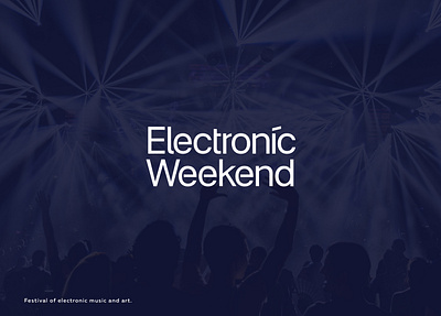 Electronic Weekend brand brand identity idenity lettering logo logotype type