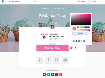 Webinar Registration Page