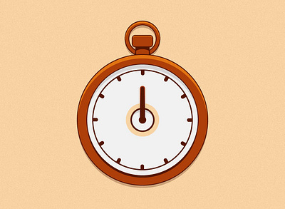 Clock clock design flat flat ui icon illustration interface vector