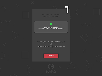 Dribbble Invite app branding colorful design dribble flat graphic illustration illustrator typography