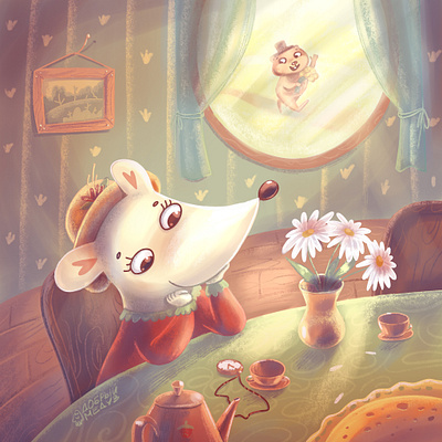 Mouse childrenbookillustration illustration