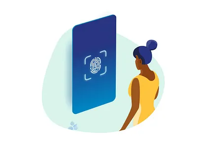 UI Animation / Security screen after effects animation character design dribbble gif illustration loop motion motion graphics ui