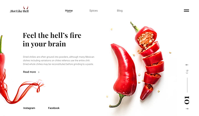 E-shop for spices design minimalism minimalistic ui web webdesign website design