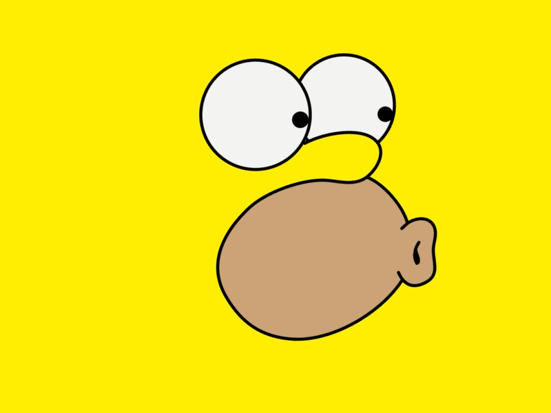 Homer Simpson 2d 2d animation doodle gif homer simpson loop motion design motion graphic simpson toonboom