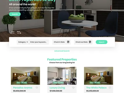 Real Estate & Hotel Landing Page buy buying design dribbble home hotel landing page real estate real estate agency real estate agent typography ui ui ux uidesign uiuxdesign web