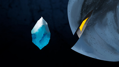 Lifestone illustration knight magic stone
