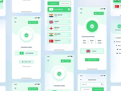 VPN app android android app android app design app design application clean clean app design color creative design mobile app mobile app design ui uidesign ux vpn vpn app