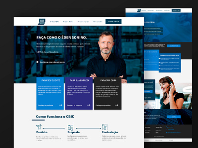 Business insurance landing page design ui web