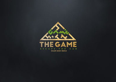 "The Game" Escape Room 3d brand identity branding creative design custom logo design illustration logo logodesign typography