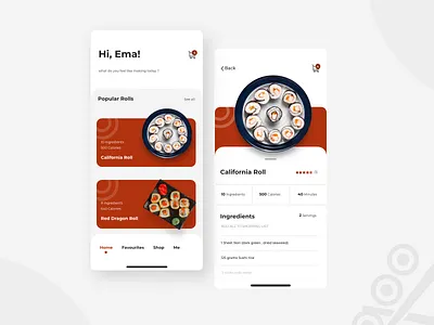 Sushi APP app design comingsoon design sushi ui ui design ux