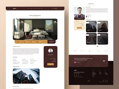 Real Estate Website Template Design agency website apartment architecture construction decor design digital marketing home house interior landingpage management product property real estate rent ui ux website