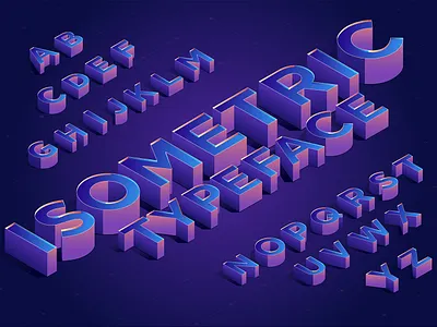 Isometric typeface 3d art blue branding build color design font isometric lettering line photoshop shadow type type design typeface typeface. lettering typefaces typography vector