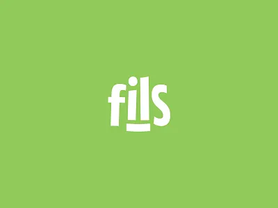 Fils brand identity branding delivery eat green logo vector