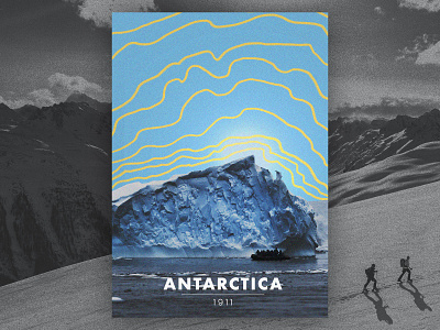 Antarctica Poster #2 brazil braziliandesigner concept concept design design design art poster poster a day poster art poster design