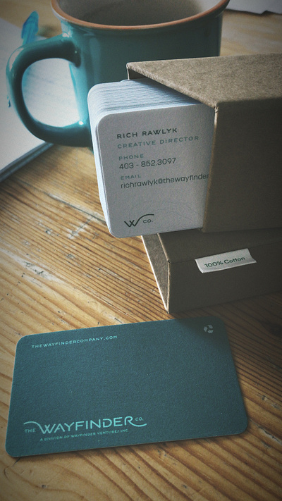 Printed cards arrive brand creative direction design identity moocards recycle thewayfindercompany tshirtcotton